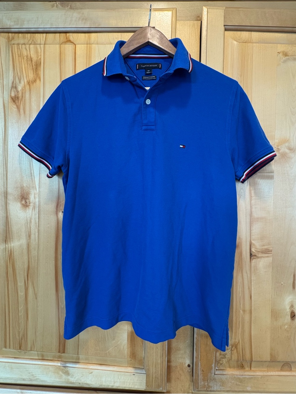 Tommy Hilfiger Classic Royal Blue Polo with Contrast Trim